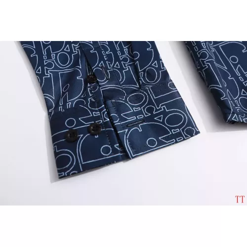 Replica Christian Dior Shirts Long Sleeved For Men #1383840 $39.00 USD for Wholesale