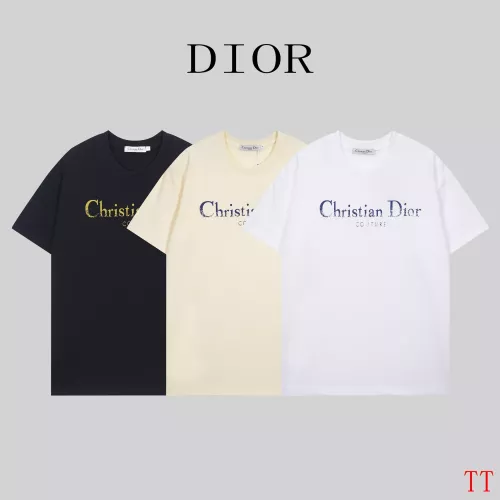 Replica Christian Dior T-Shirts Short Sleeved For Unisex #1383992 $32.00 USD for Wholesale