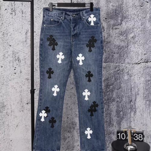 Wholesale Chrome Hearts Jeans For Men #1384173 $64.00 USD, Wholesale Quality Replica Chrome Hearts Jeans