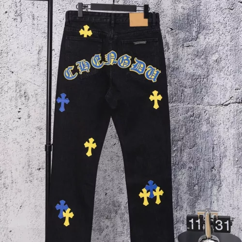 Wholesale Chrome Hearts Jeans For Men #1384181 $64.00 USD, Wholesale Quality Replica Chrome Hearts Jeans