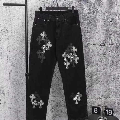 Wholesale Chrome Hearts Jeans For Men #1384195 $64.00 USD, Wholesale Quality Replica Chrome Hearts Jeans