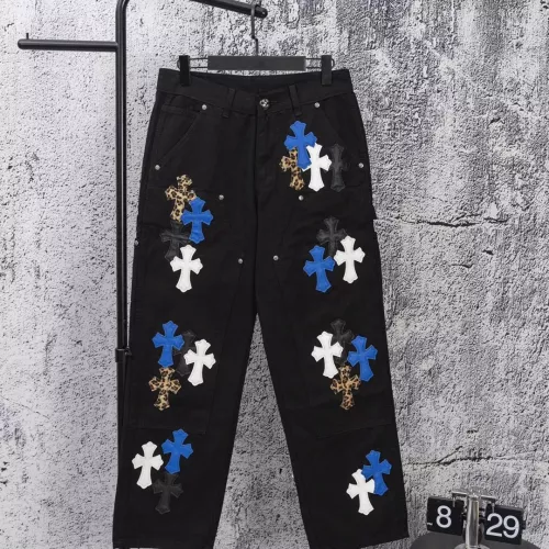 Wholesale Chrome Hearts Jeans For Men #1384196 $68.00 USD, Wholesale Quality Replica Chrome Hearts Jeans