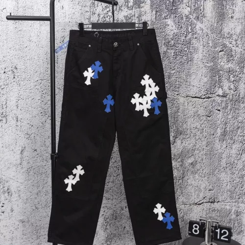 Wholesale Chrome Hearts Jeans For Men #1384201 $64.00 USD, Wholesale Quality Replica Chrome Hearts Jeans