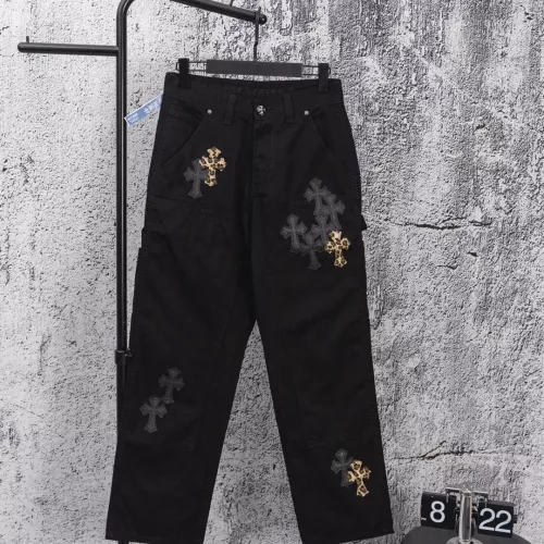 Wholesale Chrome Hearts Jeans For Men #1384204 $64.00 USD, Wholesale Quality Replica Chrome Hearts Jeans