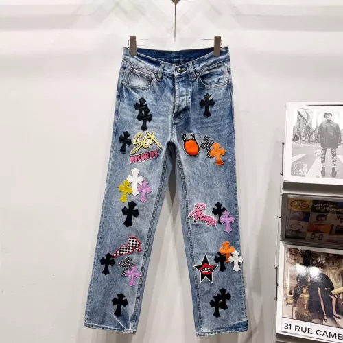 Wholesale Chrome Hearts Jeans For Men #1384450 $76.00 USD, Wholesale Quality Replica Chrome Hearts Jeans