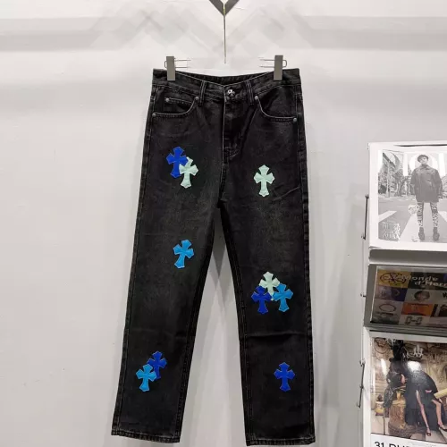 Wholesale Chrome Hearts Jeans For Men #1384452 $60.00 USD, Wholesale Quality Replica Chrome Hearts Jeans