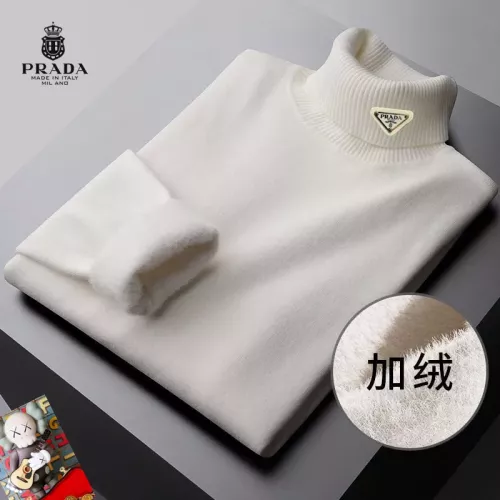 Wholesale Prada Sweaters Long Sleeved For Men #1384513 $48.00 USD, Wholesale Quality Replica Prada Sweaters