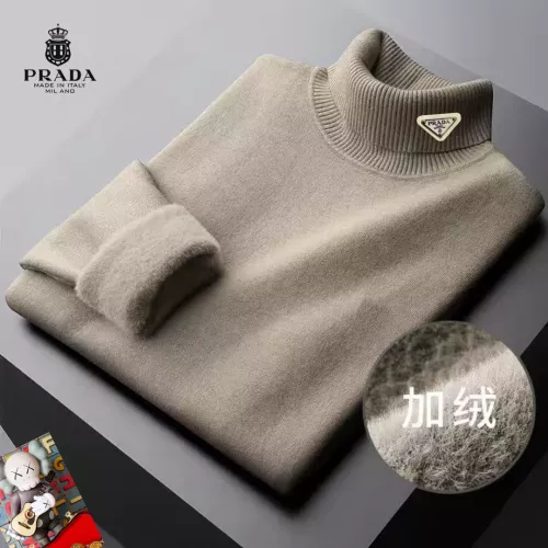 Wholesale Prada Sweaters Long Sleeved For Men #1384514 $48.00 USD, Wholesale Quality Replica Prada Sweaters
