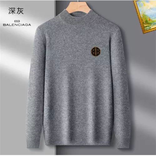 Wholesale Balenciaga Sweaters Long Sleeved For Men #1384704 $42.00 USD, Wholesale Quality Replica Balenciaga Sweaters