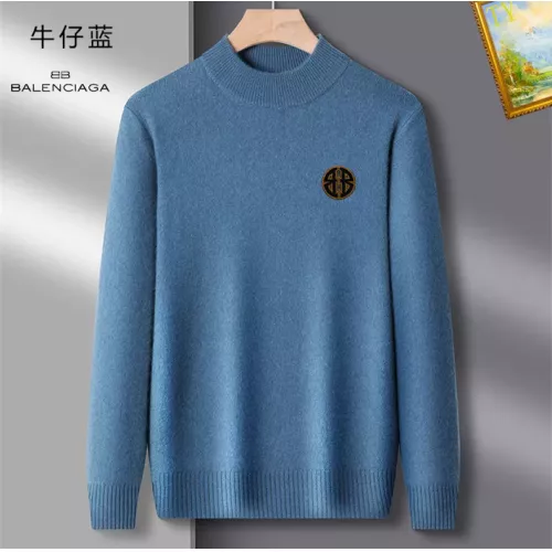 Wholesale Balenciaga Sweaters Long Sleeved For Men #1384707 $42.00 USD, Wholesale Quality Replica Balenciaga Sweaters