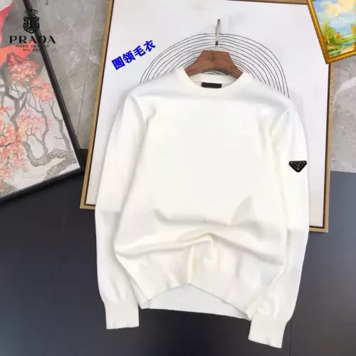 Wholesale Prada Sweaters Long Sleeved For Men #1384774 $42.00 USD, Wholesale Quality Replica Prada Sweaters