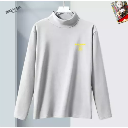Wholesale Balmain T-Shirts Long Sleeved For Men #1384987 $40.00 USD, Wholesale Quality Replica Balmain T-Shirts