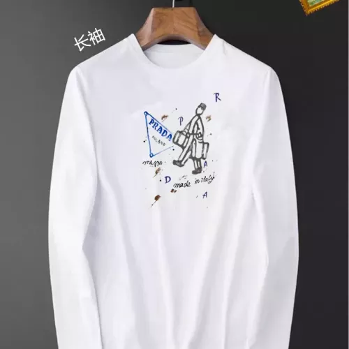 Wholesale Prada T-Shirts Long Sleeved For Unisex #1385008 $34.00 USD, Wholesale Quality Replica Prada T-Shirts