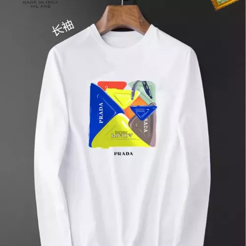 Wholesale Prada T-Shirts Long Sleeved For Unisex #1385016 $34.00 USD, Wholesale Quality Replica Prada T-Shirts