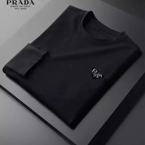 Replica Prada T-Shirts Long Sleeved For Unisex #1385063 $34.00 USD for Wholesale