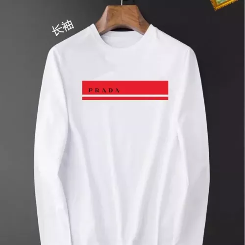 Wholesale Prada T-Shirts Long Sleeved For Unisex #1385070 $34.00 USD, Wholesale Quality Replica Prada T-Shirts