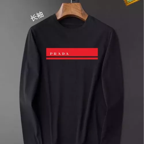 Wholesale Prada T-Shirts Long Sleeved For Unisex #1385071 $34.00 USD, Wholesale Quality Replica Prada T-Shirts