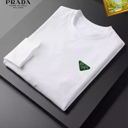 Replica Prada T-Shirts Long Sleeved For Unisex #1385095 $34.00 USD for Wholesale