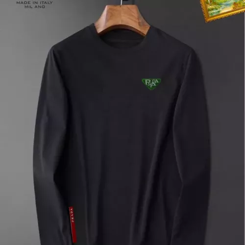 Wholesale Prada T-Shirts Long Sleeved For Unisex #1385096 $34.00 USD, Wholesale Quality Replica Prada T-Shirts