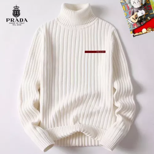 Wholesale Prada Sweaters Long Sleeved For Men #1385179 $42.00 USD, Wholesale Quality Replica Prada Sweaters