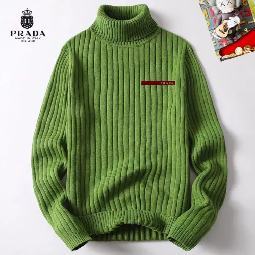 Wholesale Prada Sweaters Long Sleeved For Men #1385181 $42.00 USD, Wholesale Quality Replica Prada Sweaters