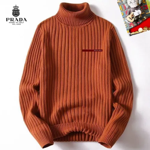 Wholesale Prada Sweaters Long Sleeved For Men #1385182 $42.00 USD, Wholesale Quality Replica Prada Sweaters
