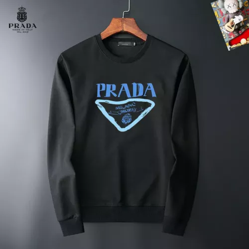 Wholesale Prada Hoodies Long Sleeved For Men #1385253 $40.00 USD, Wholesale Quality Replica Prada Hoodies