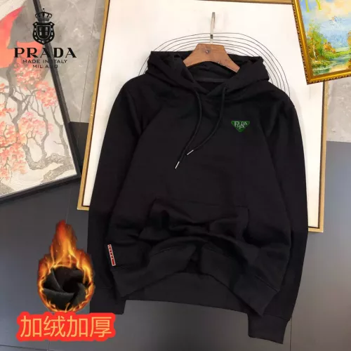 Wholesale Prada Hoodies Long Sleeved For Men #1385336 $45.00 USD, Wholesale Quality Replica Prada Hoodies