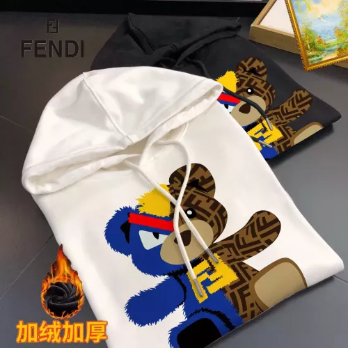 Replica Fendi Hoodies Long Sleeved For Men #1385352 $45.00 USD for Wholesale