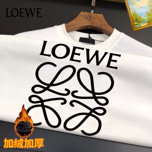 Replica LOEWE Hoodies Long Sleeved For Men #1385363 $45.00 USD for Wholesale