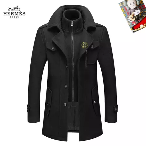 Wholesale Hermes Coats Long Sleeved For Men #1385552 $80.00 USD, Wholesale Quality Replica Hermes Coats