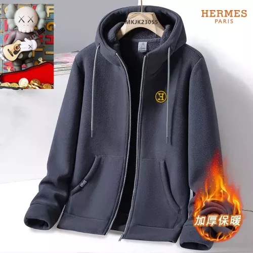 Wholesale Hermes Jackets Long Sleeved For Men #1385719 $64.00 USD, Wholesale Quality Replica Hermes Jackets