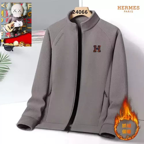 Wholesale Hermes Jackets Long Sleeved For Men #1385749 $64.00 USD, Wholesale Quality Replica Hermes Jackets