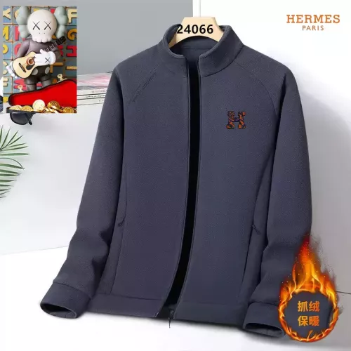 Wholesale Hermes Jackets Long Sleeved For Men #1385751 $64.00 USD, Wholesale Quality Replica Hermes Jackets