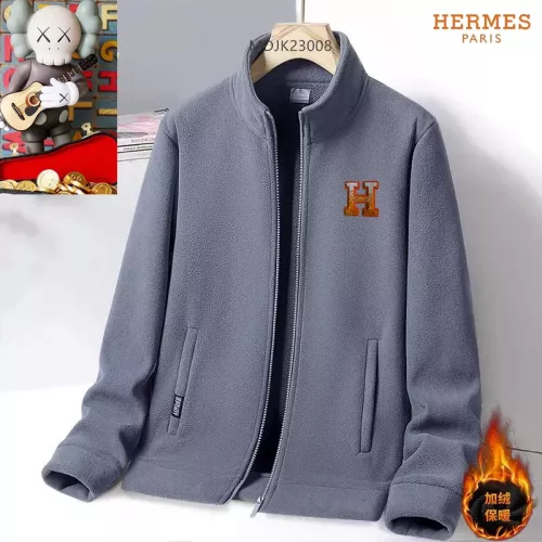 Wholesale Hermes Jackets Long Sleeved For Men #1385764 $64.00 USD, Wholesale Quality Replica Hermes Jackets