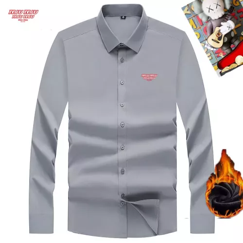 Wholesale MIU MIU  Shirts Long Sleeved For Unisex #1385843 $42.00 USD, Wholesale Quality Replica MIU MIU  Shirts