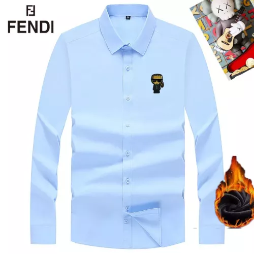 Wholesale Fendi Shirts Long Sleeved For Unisex #1385874 $42.00 USD, Wholesale Quality Replica Fendi Shirts