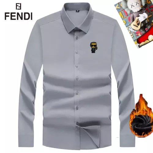 Wholesale Fendi Shirts Long Sleeved For Unisex #1385875 $42.00 USD, Wholesale Quality Replica Fendi Shirts