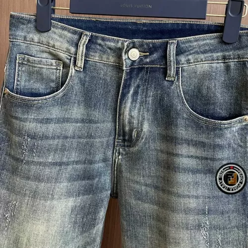Replica Fendi Jeans For Men #1385917 $48.00 USD for Wholesale