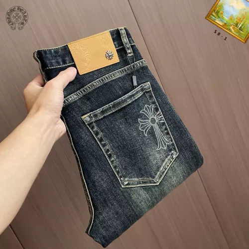 Wholesale Chrome Hearts Jeans For Men #1385918 $48.00 USD, Wholesale Quality Replica Chrome Hearts Jeans