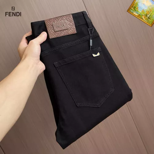 Wholesale Fendi Jeans For Men #1385923 $48.00 USD, Wholesale Quality Replica Fendi Jeans