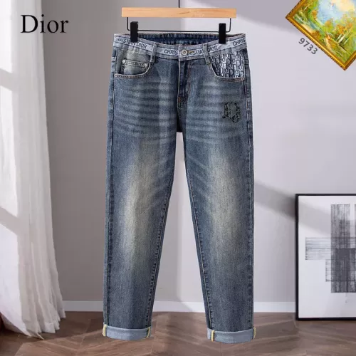 Replica Christian Dior Jeans For Men #1385935 $48.00 USD for Wholesale