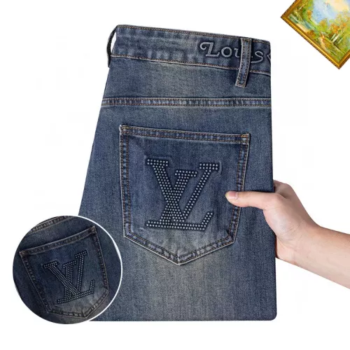 Replica Louis Vuitton LV Jeans For Men #1385936 $48.00 USD for Wholesale