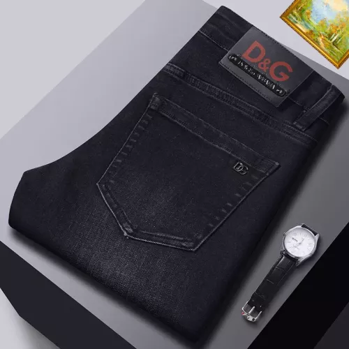 Wholesale Dolce &amp; Gabbana D&amp;G Jeans For Men #1385967 $48.00 USD, Wholesale Quality Replica Dolce &amp; Gabbana D&amp;G Jeans