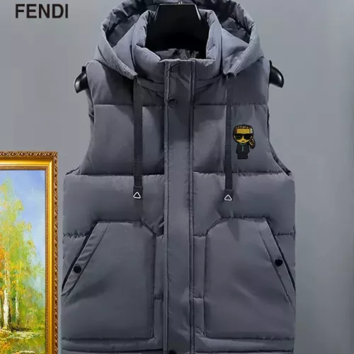 Wholesale Fendi Jackets Sleeveless For Men #1386050 $56.00 USD, Wholesale Quality Replica Fendi Jackets