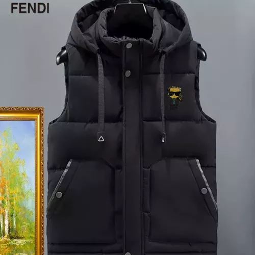 Wholesale Fendi Jackets Sleeveless For Men #1386051 $56.00 USD, Wholesale Quality Replica Fendi Jackets