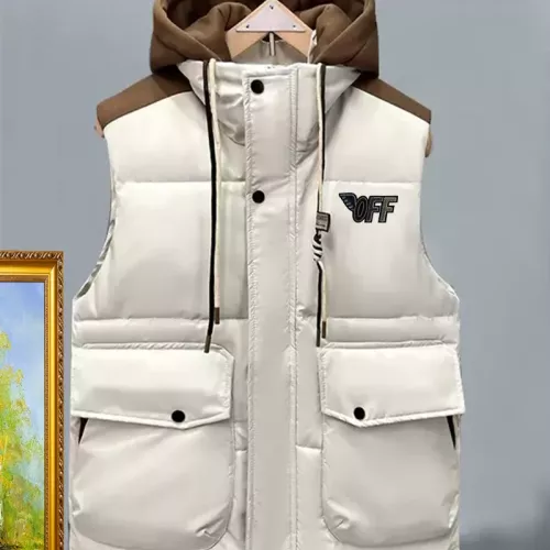 Wholesale Off-White Jackets Sleeveless For Men #1386070 $56.00 USD, Wholesale Quality Replica Off-White Jackets