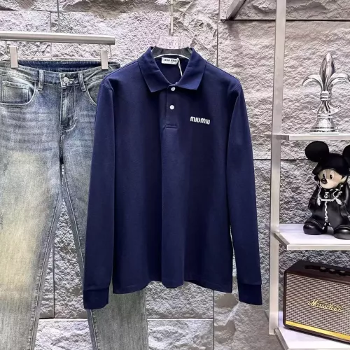 Wholesale MIU MIU T-Shirts Long Sleeved For Men #1386119 $48.00 USD, Wholesale Quality Replica MIU MIU T-Shirts