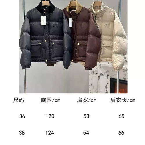 Replica Celine Down Feather Coat Long Sleeved For Women #1386140 $240.00 USD for Wholesale