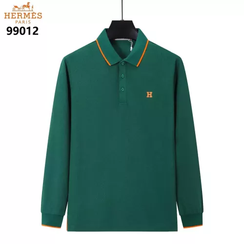 Wholesale Hermes T-Shirts Long Sleeved For Men #1386252 $40.00 USD, Wholesale Quality Replica Hermes T-Shirts